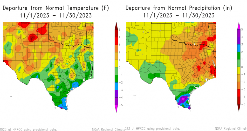 Louisiana Surface Temperature on Thursday 30 Nov at 12pm CST