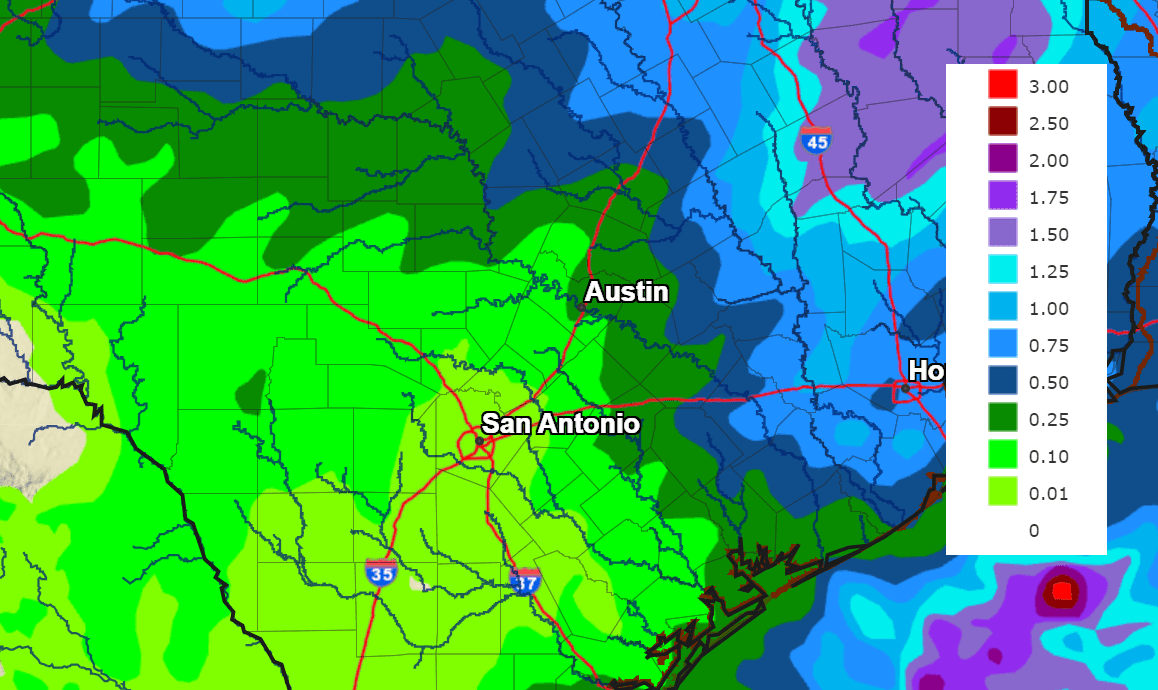 Louisiana Surface Wind on Sunday 10 Dec at 12pm CST