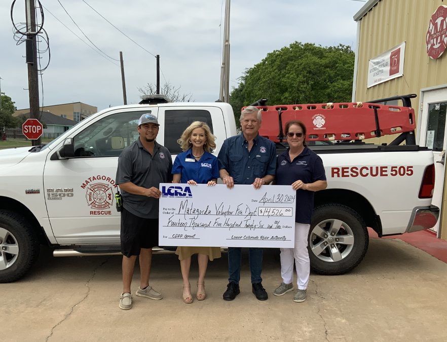 LCRA awards $14,526 grant to Matagorda Volunteer Fire Department