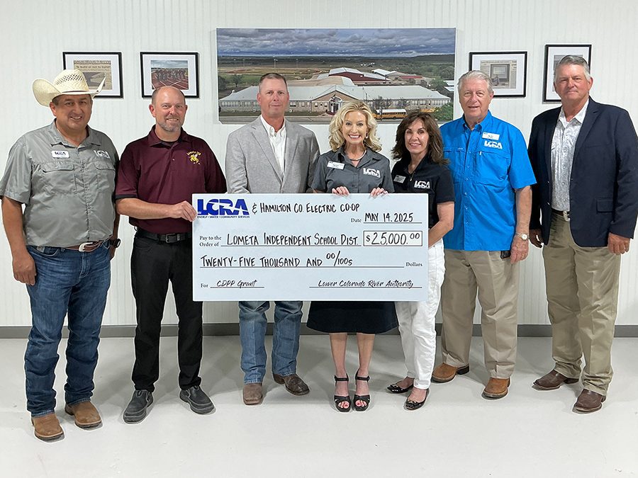 LCRA, Hamilton County Electric Co-op award $25,000 grant to Lometa ISD for pickleball court