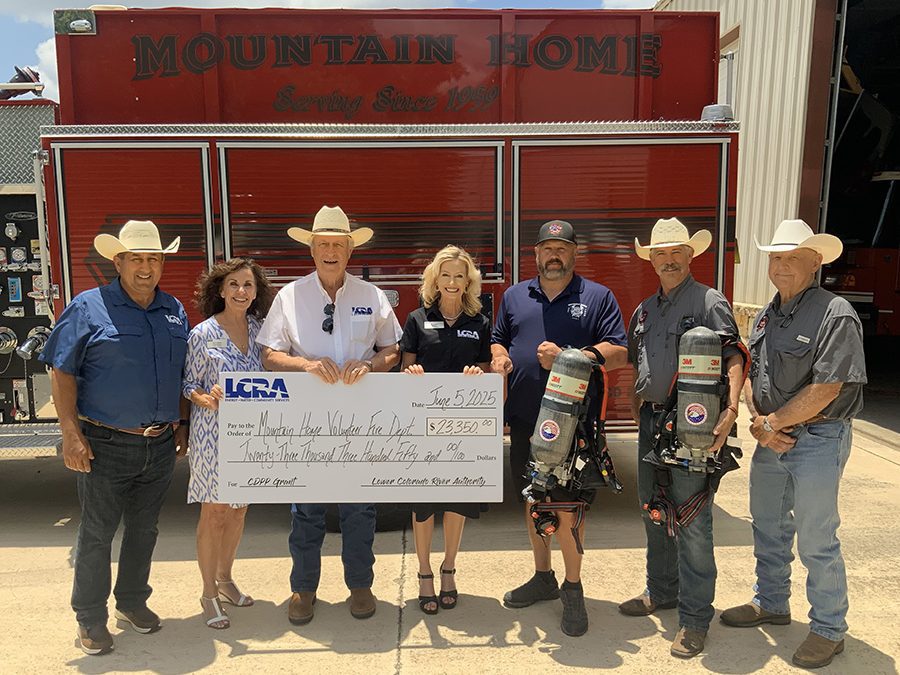 LCRA awards $23,350 grant to Mountain Home VFD for new safety gear