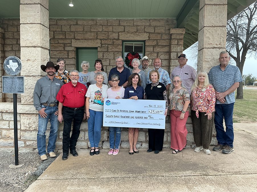 LCRA awards $23,100 grant to help restore historic Bronte Depot to mint condition